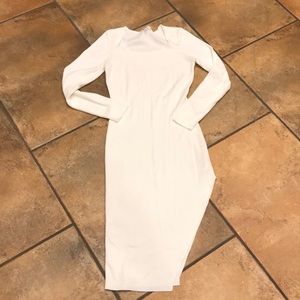 Dress with side slit